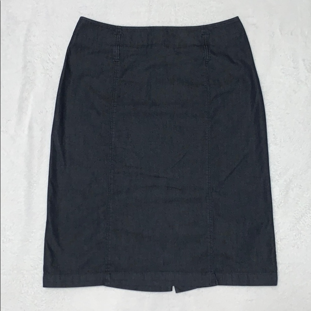 Dark Denim Pencil Skirt With Belt Loops Size 6